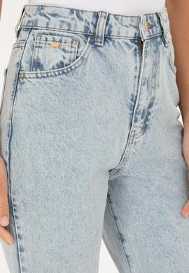 Kadın Açık Mavi Mom High Waist Fit Jean Pantolon - 50284793004