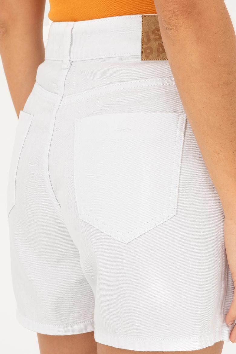 Kadın Beyaz Mini Boy Jean Etek - 50288952004