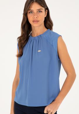 Kadın Saks Tişört - 50281802023