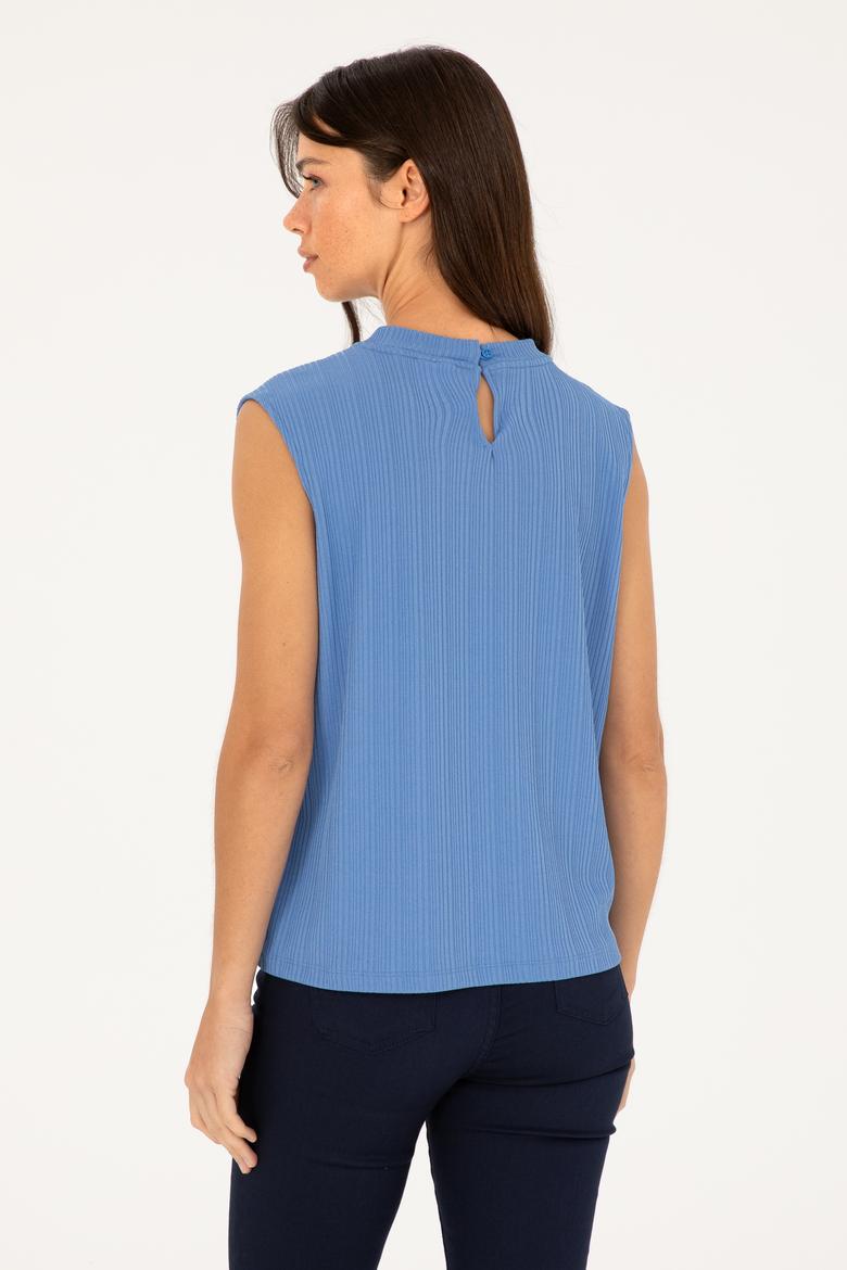 Kadın Saks Tişört - 50281802023