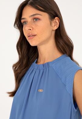 Kadın Saks Tişört - 50281802023