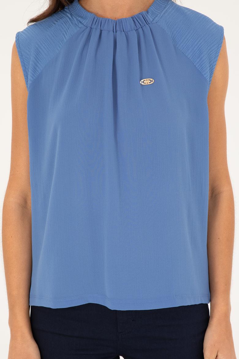 Kadın Saks Tişört - 50281802023