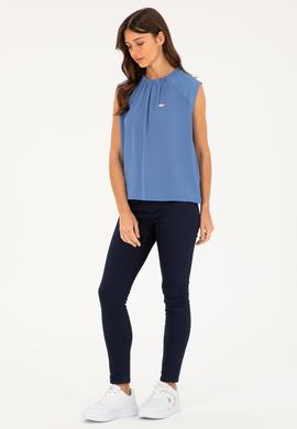 Kadın Saks Tişört - 50281802023