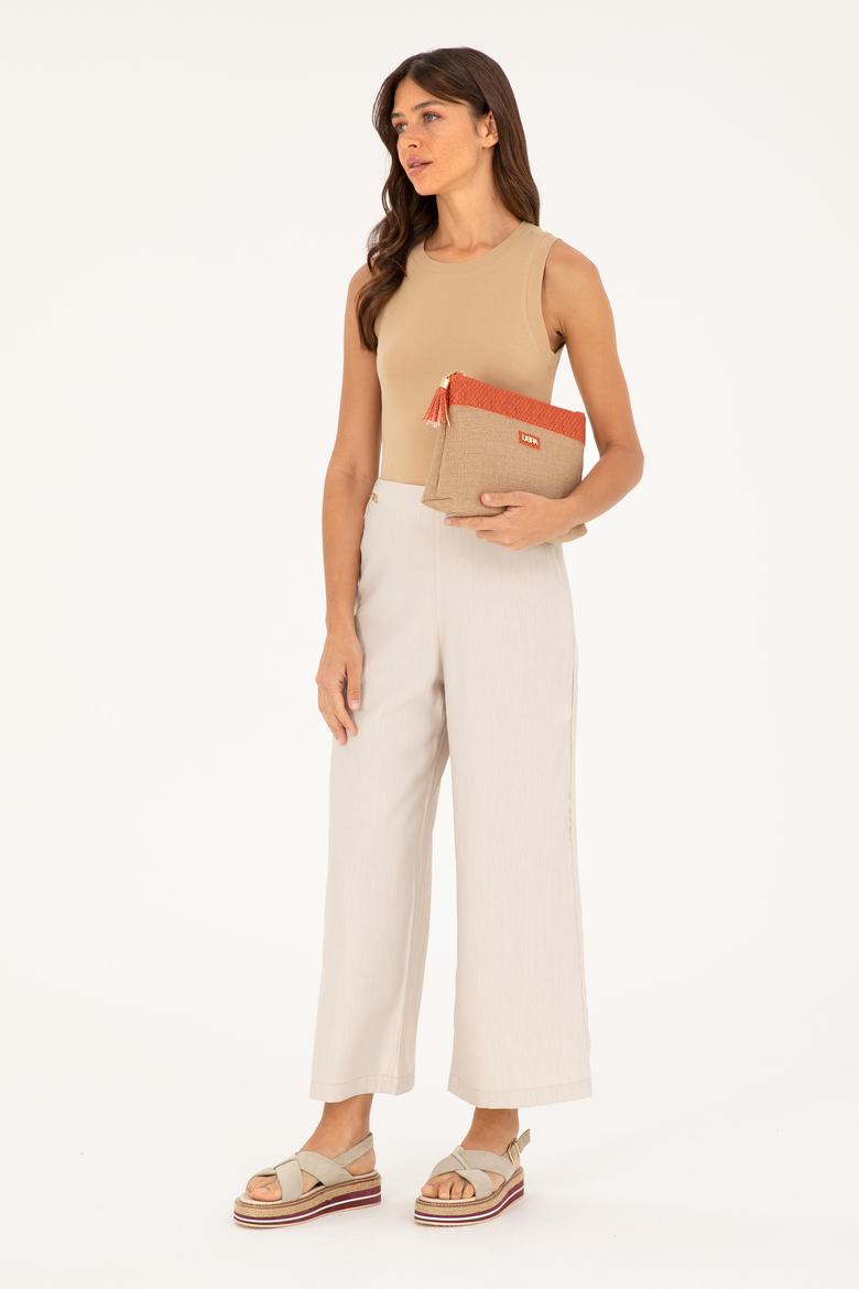 Kadın Taş Kanvas Pantolon - 50281818005