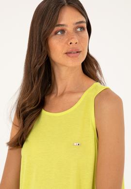 Kadın Fıstık Yeşili Tişört - 50286052031