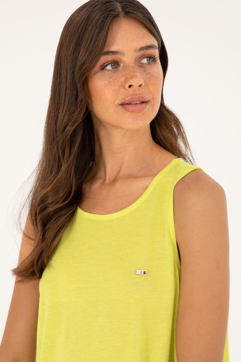 Kadın Fıstık Yeşili Tişört - 50286052031