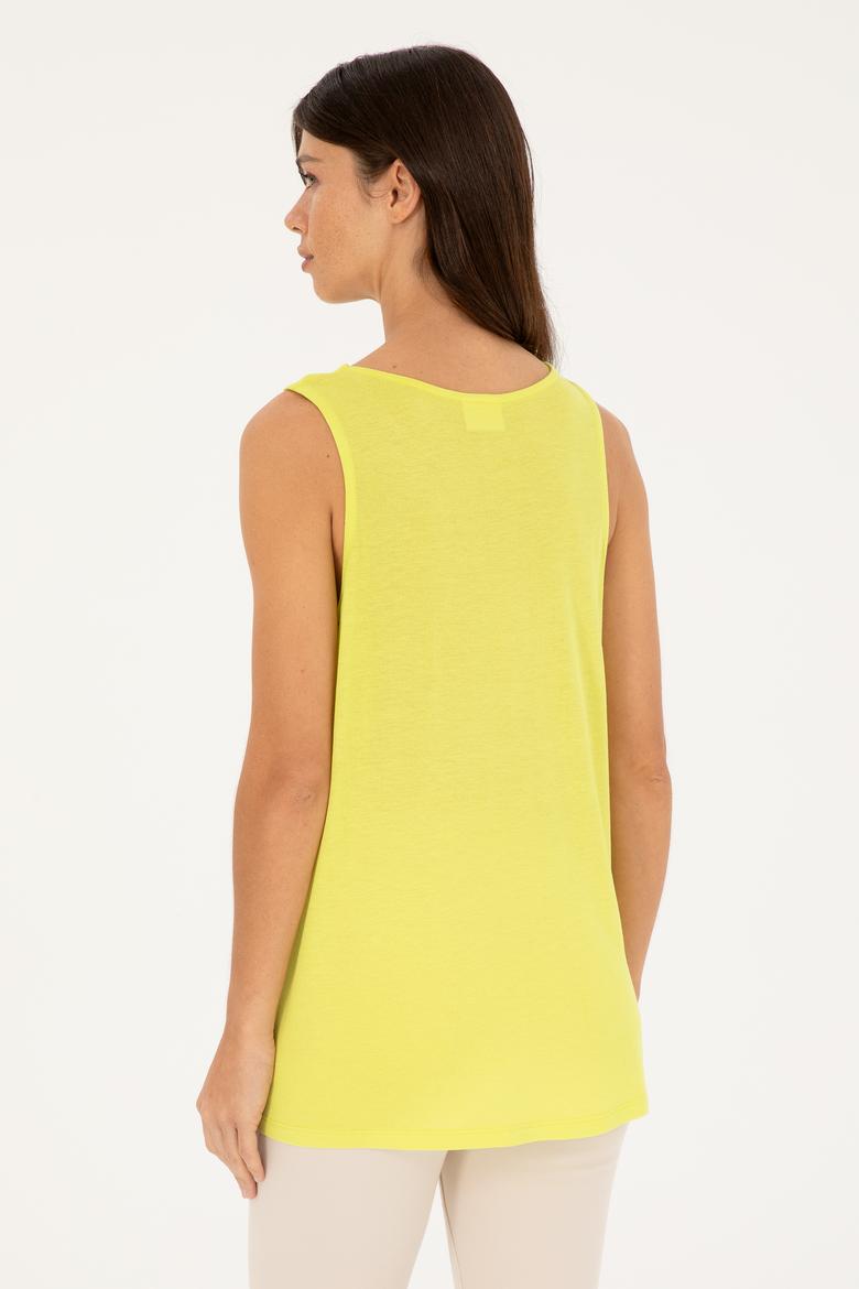 Kadın Fıstık Yeşili Tişört - 50286052031