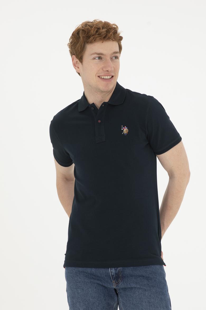 Erkek Koyu Lacivert Basic Tişört - 50267944200