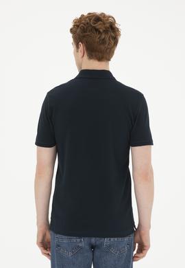 Erkek Koyu Lacivert Basic Tişört - 50267944200