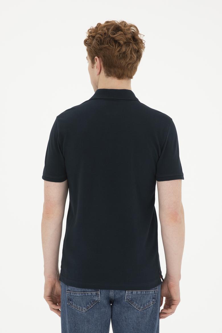 Erkek Koyu Lacivert Basic Tişört - 50267944200