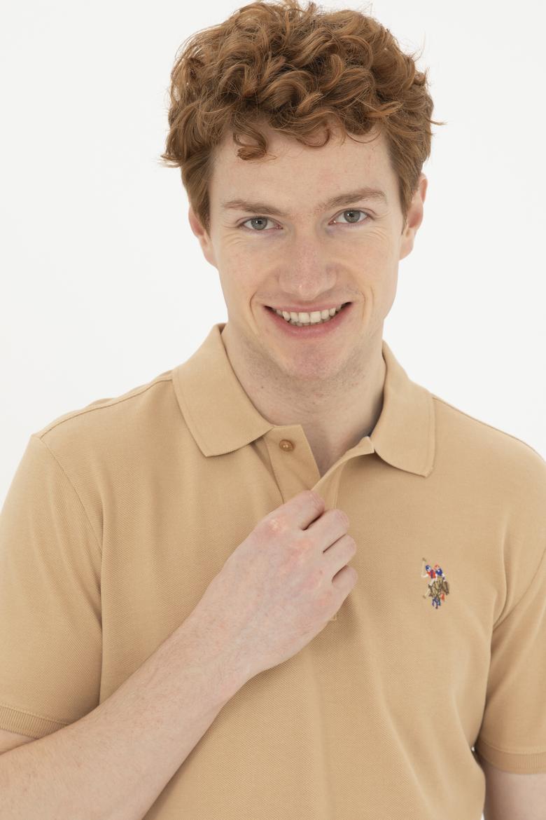 Erkek Camel Basic Tişört - 50267944120