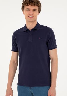 Erkek Lacivert Basic Tişört - 50279613097