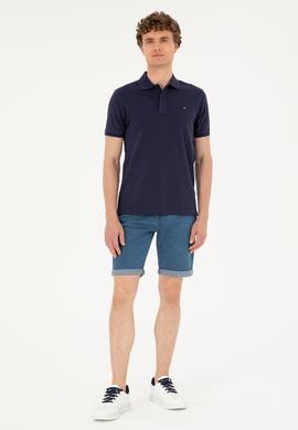 Erkek Lacivert Basic Tişört - 50279613097