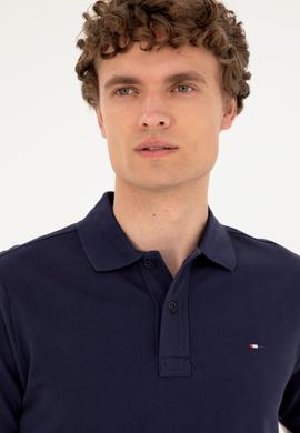 Erkek Lacivert Basic Tişört - 50279613097