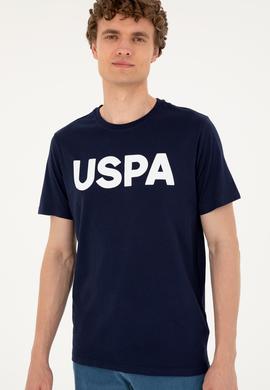 Erkek Regular Fit Bisiklet Yaka Lacivert Basic Tişört - 50279620149