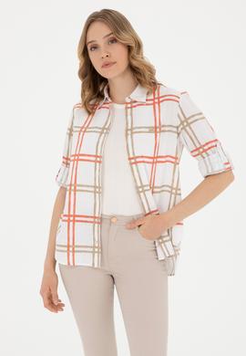 Kadın Açık Haki Uzun Kollu Gömlek - 50289132013