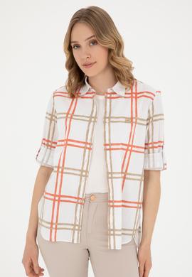 Kadın Açık Haki Uzun Kollu Gömlek - 50289132013