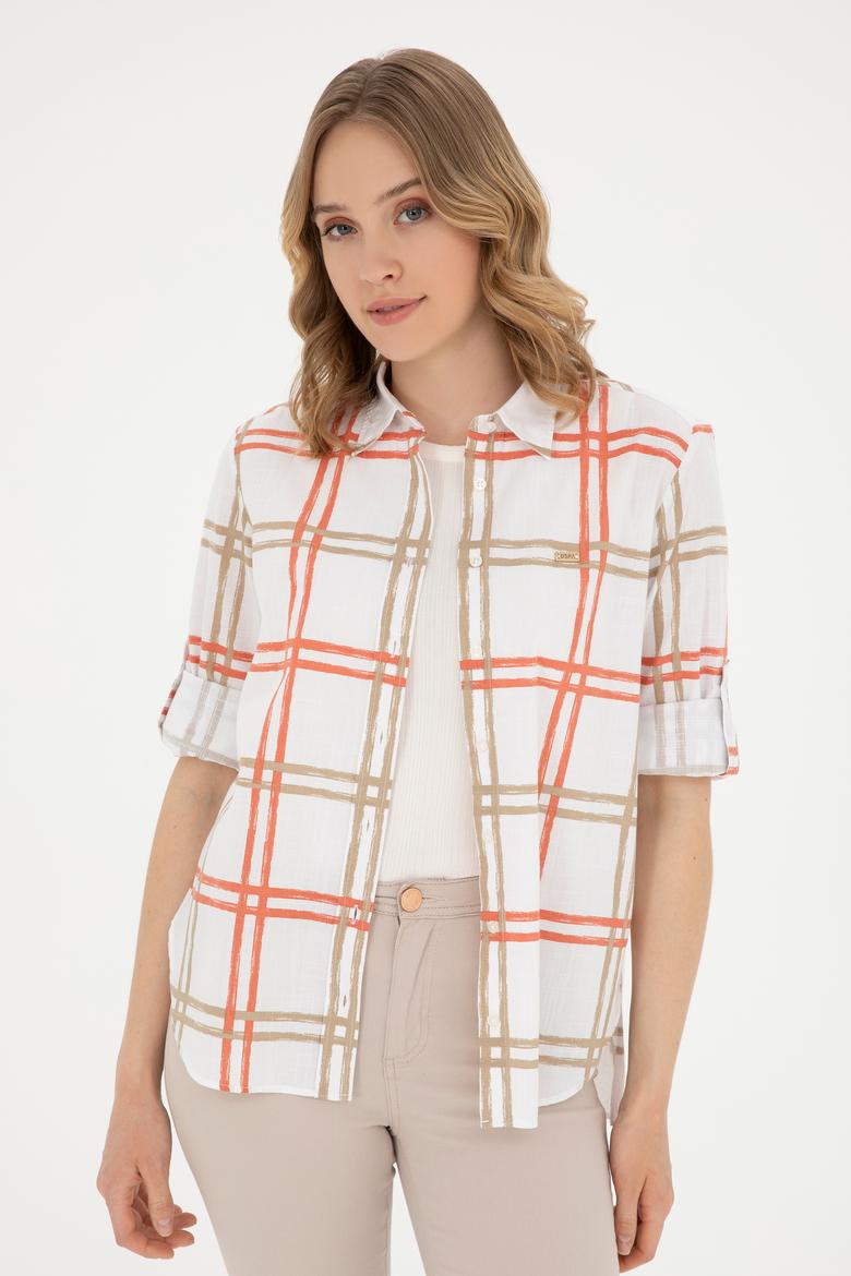 Kadın Açık Haki Uzun Kollu Gömlek - 50289132013