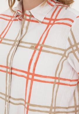 Kadın Açık Haki Uzun Kollu Gömlek - 50289132013