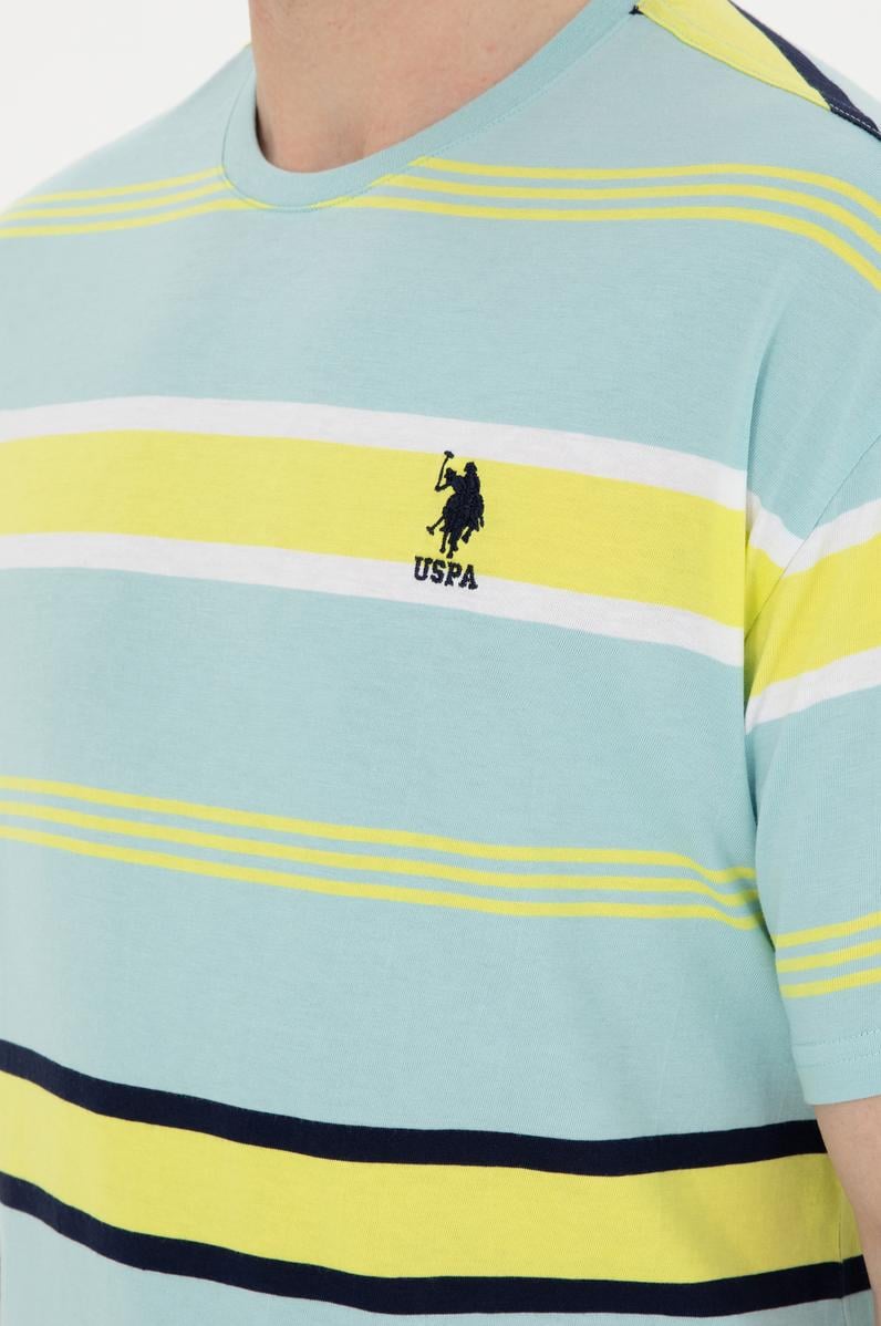 Erkek Comfort Fit Bisiklet Yaka Mint Tişört