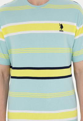 Erkek Comfort Fit Bisiklet Yaka Mint Tişört - 50287038019