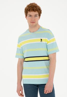 Erkek Comfort Fit Bisiklet Yaka Mint Tişört - 50287038019