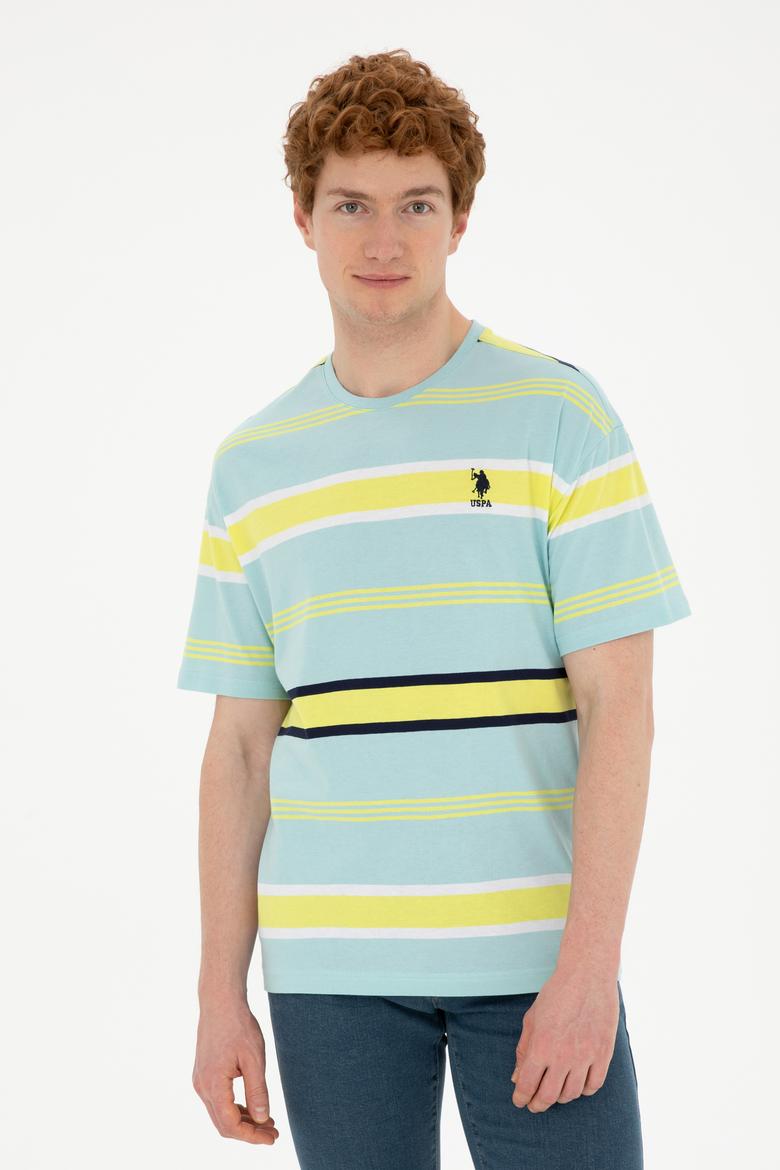 Erkek Comfort Fit Bisiklet Yaka Mint Tişört