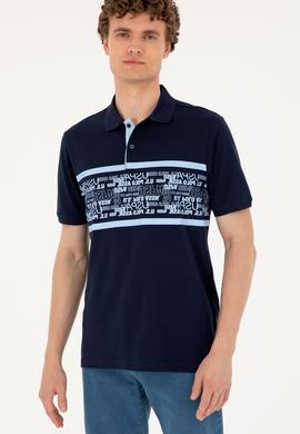 Erkek Regular Fit Polo Yaka Lacivert Tişört - 50287101008