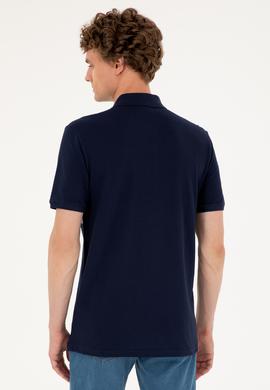 Erkek Regular Fit Polo Yaka Lacivert Tişört - 50287101008