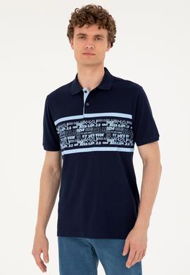 Erkek Regular Fit Polo Yaka Lacivert Tişört - 50287101008