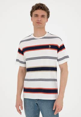 Erkek Comfort Fit Bisiklet Yaka Kırmızı Tişört - 50287038006