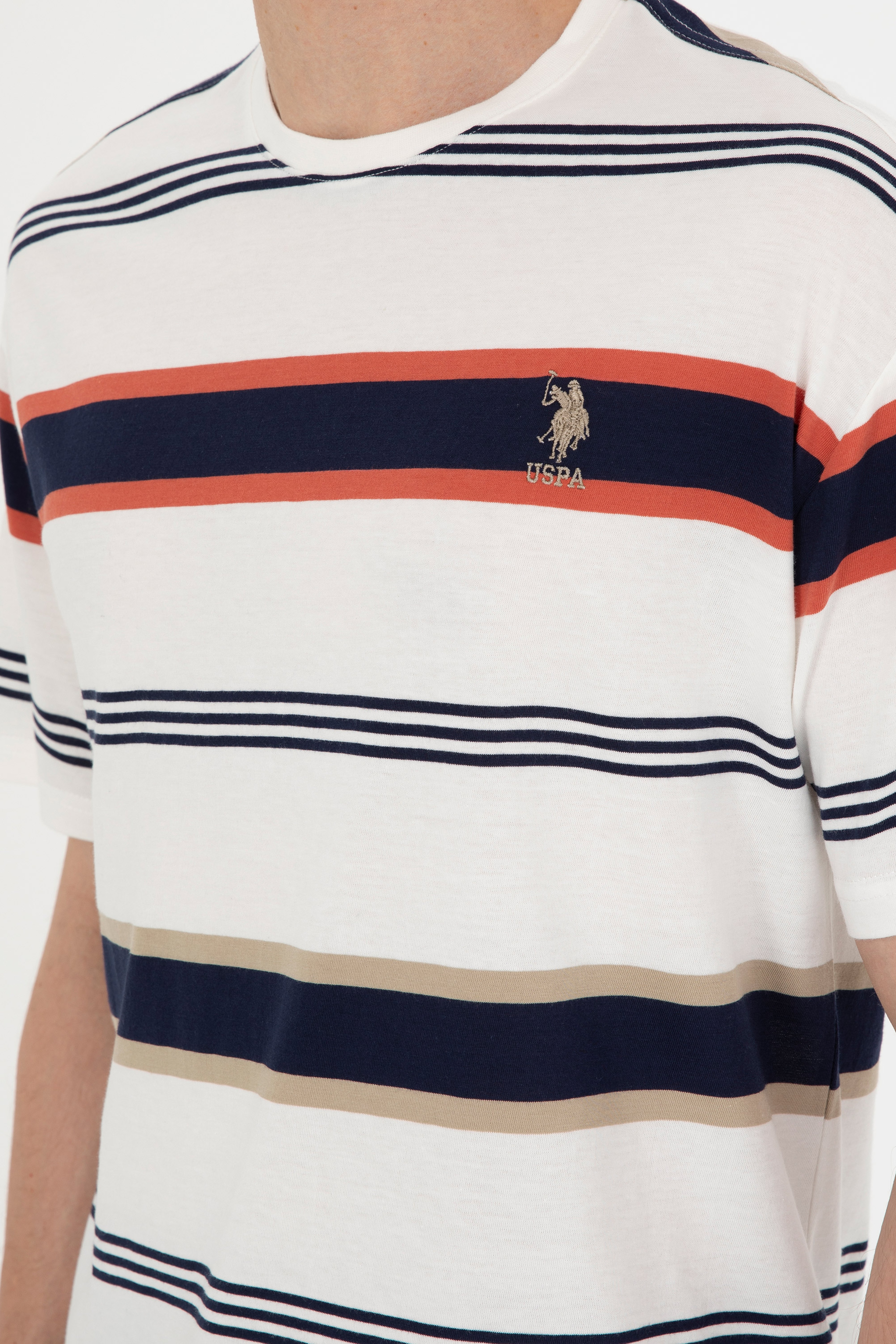 Erkek Comfort Fit Bisiklet Yaka Kırmızı Tişört - Image 7
