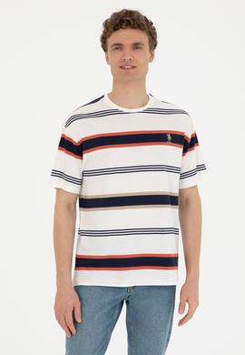 Erkek Comfort Fit Bisiklet Yaka Kırmızı Tişört - 50287038006