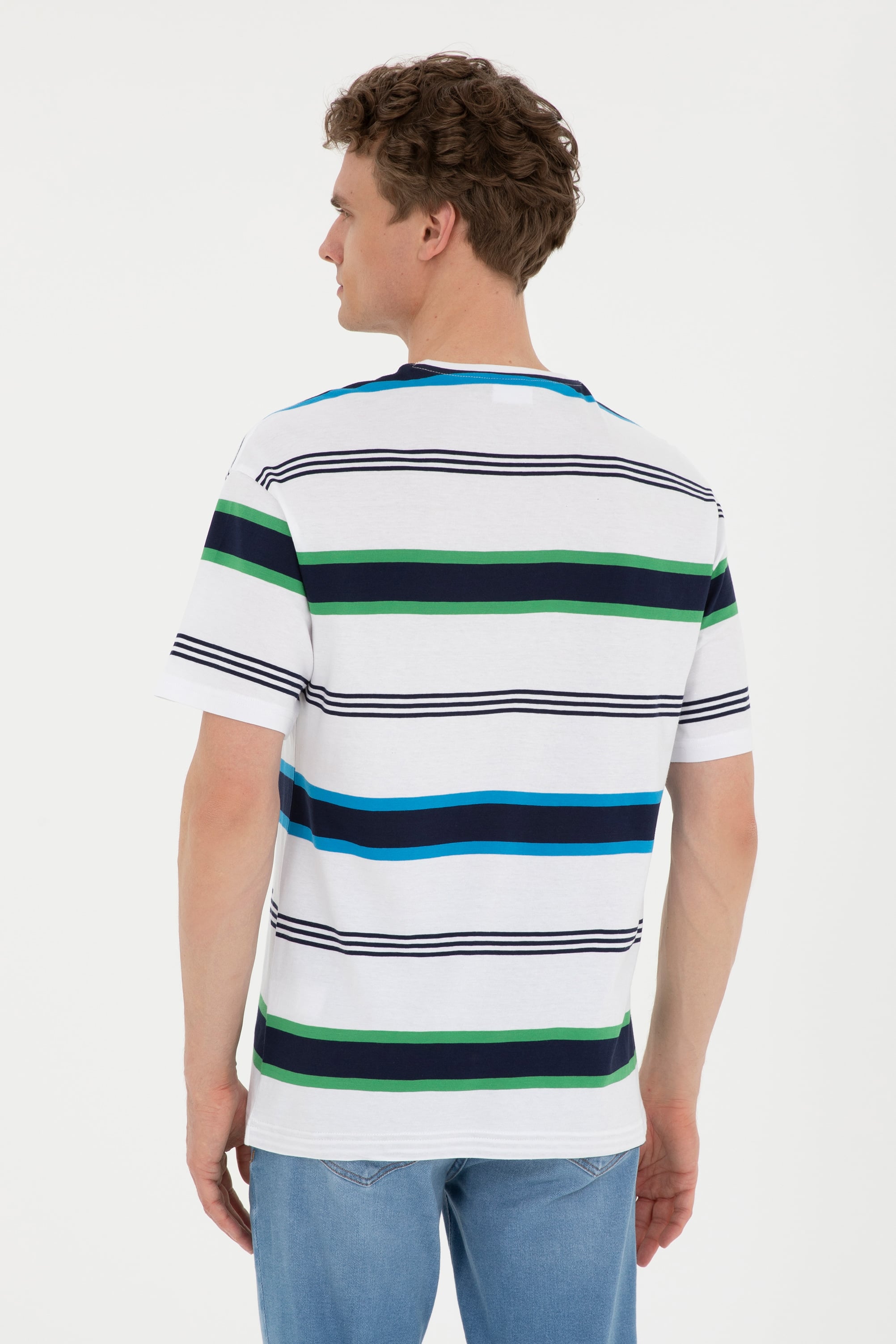 تی شرت یقه گرد آستین کوتاه ریلکس یقه گرد مردانه یو اس پولو | U.S. Polo Assn. - تصویر 5