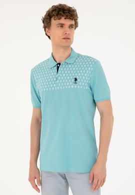Erkek Regular Fit Polo Yaka Mint Tişört - 50288482038