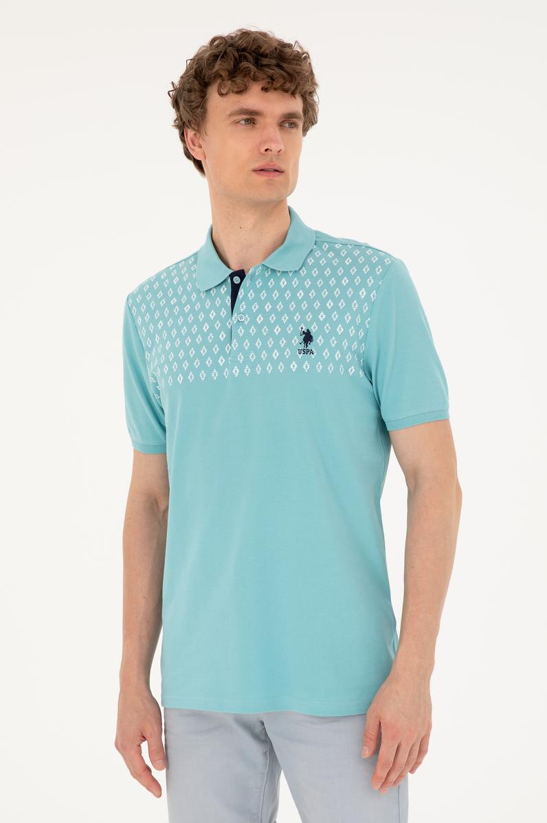 Erkek Regular Fit Polo Yaka Mint Tişört