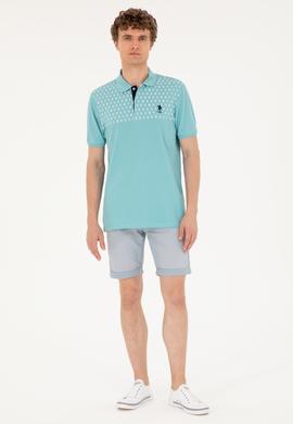 Erkek Regular Fit Polo Yaka Mint Tişört - 50288482038
