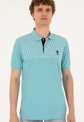 Erkek Regular Fit Polo Yaka Mint Tişört - 50288482038