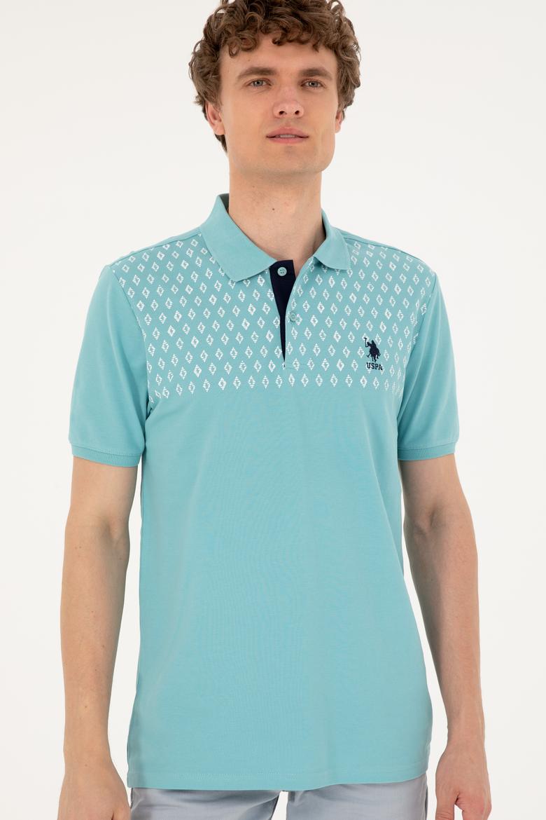 Erkek Regular Fit Polo Yaka Mint Tişört - 50288482038