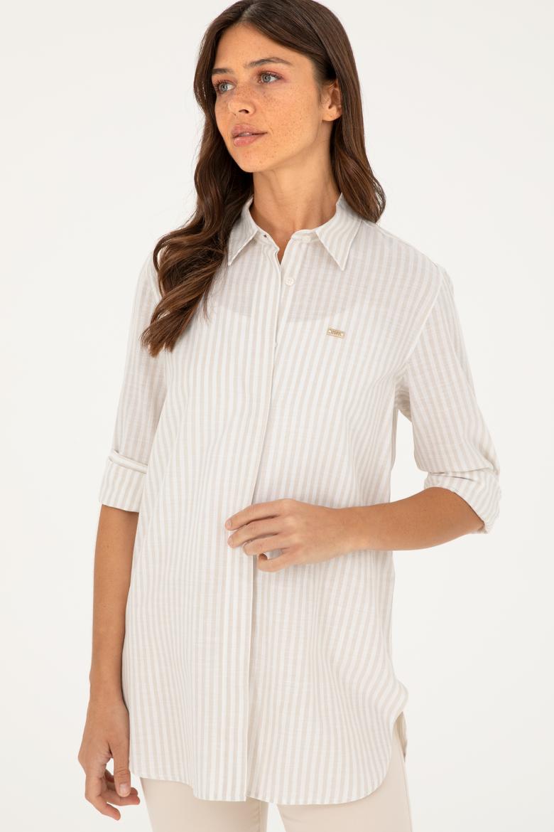 Kadın Taş Uzun Kollu Gömlek - 50289063035