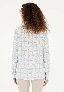 Kadın Açık Mavi Uzun Kollu Gömlek - 50289090005