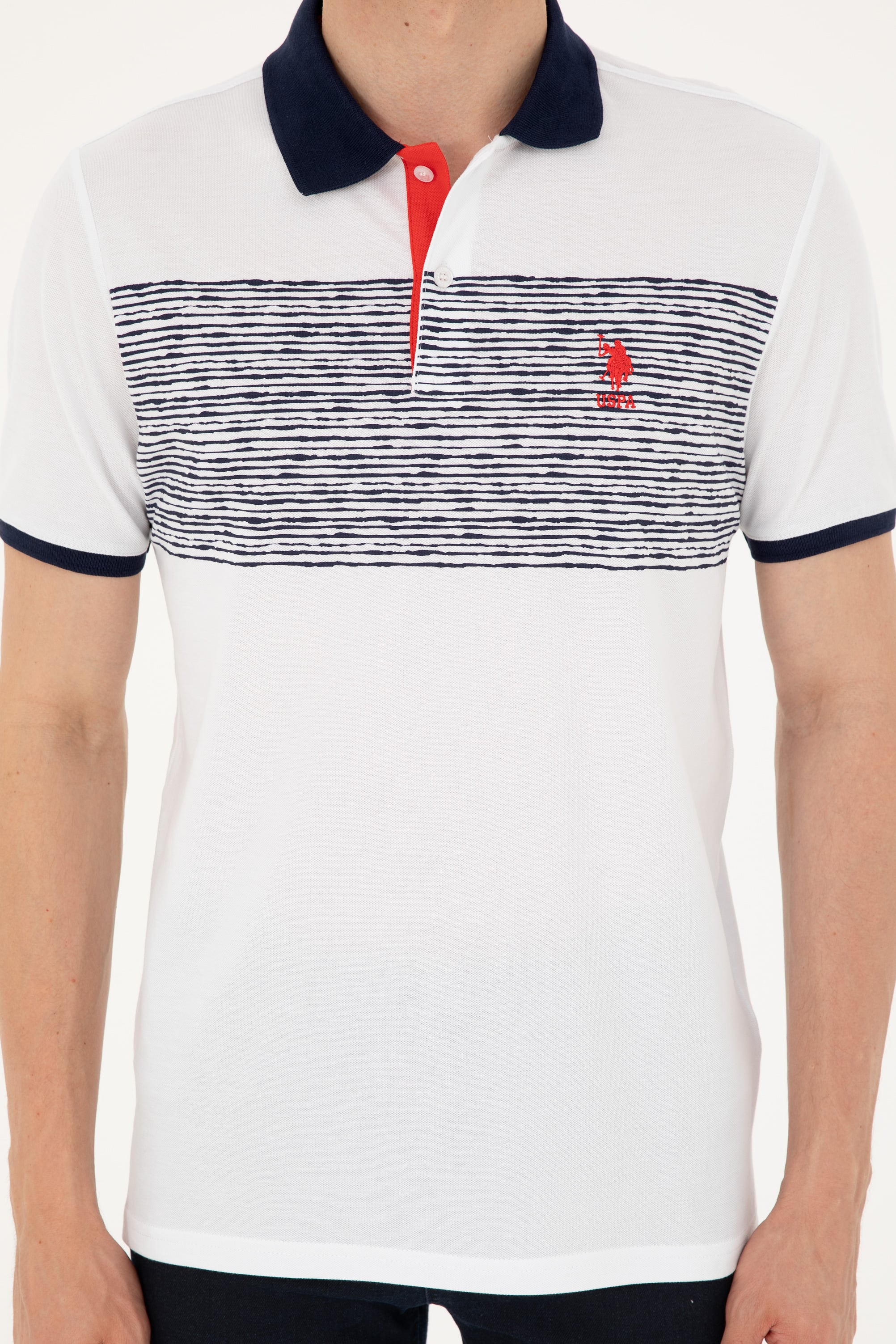 Erkek Regular Fit Polo Yaka Lacivert Tişört