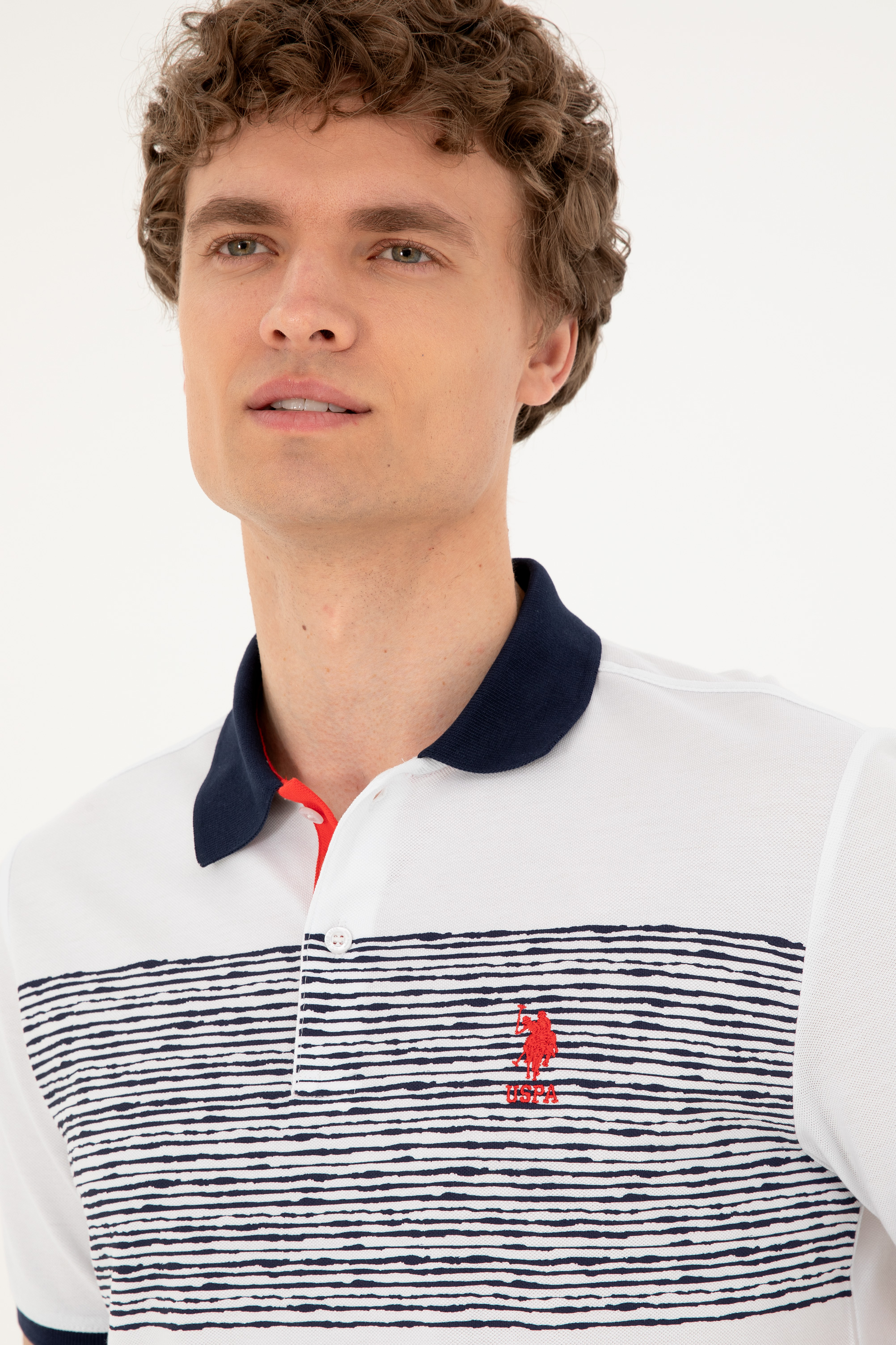 Erkek Regular Fit Polo Yaka Lacivert Tişört - Image 2