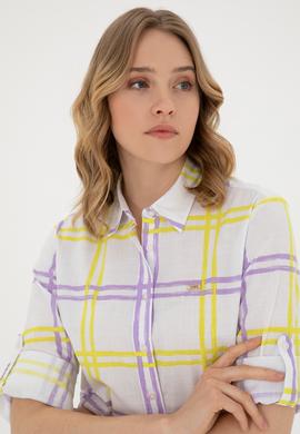 Kadın Fıstık Yeşili Uzun Kollu Gömlek - 50289132003