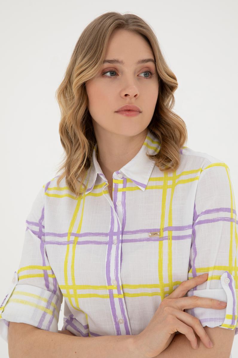 Kadın Fıstık Yeşili Uzun Kollu Gömlek