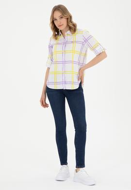 Kadın Fıstık Yeşili Uzun Kollu Gömlek - 50289132003