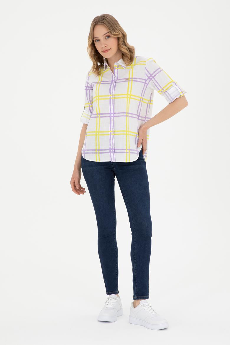 Kadın Fıstık Yeşili Uzun Kollu Gömlek - 50289132003