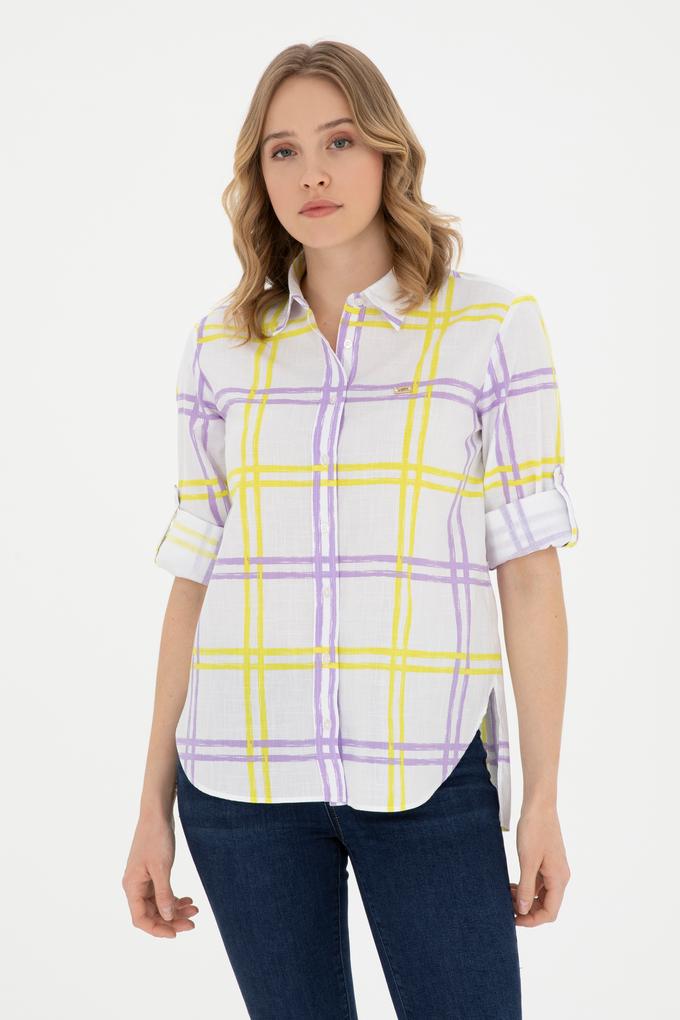 Kadın Fıstık Yeşili Uzun Kollu Gömlek