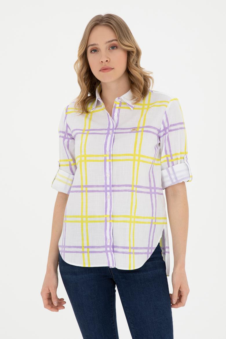 Kadın Fıstık Yeşili Uzun Kollu Gömlek