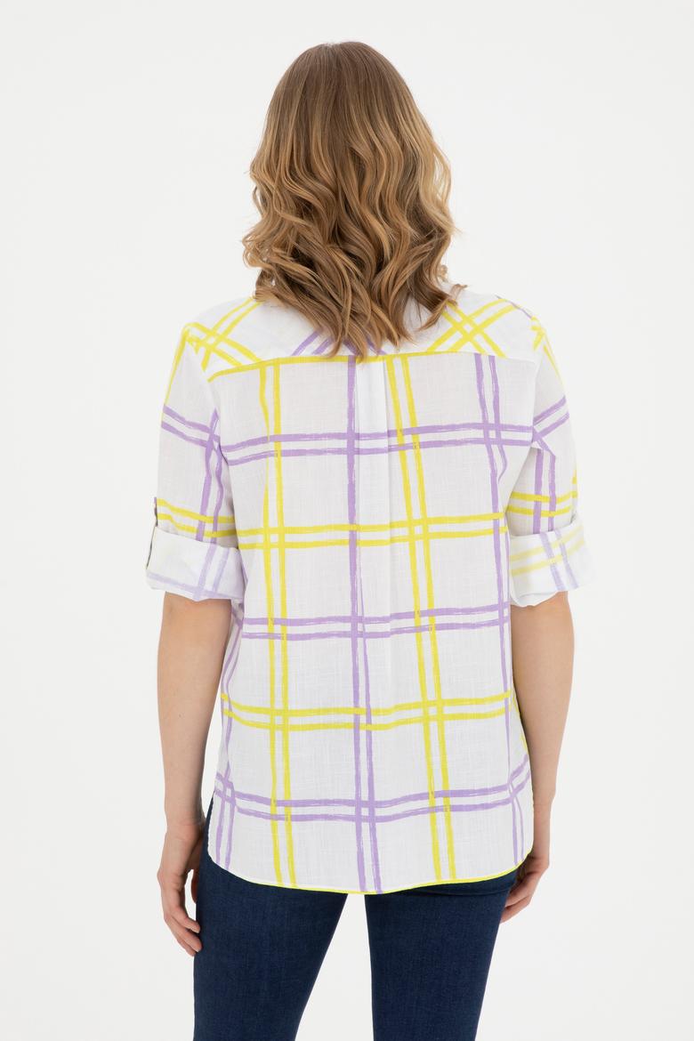 Kadın Fıstık Yeşili Uzun Kollu Gömlek - 50289132003